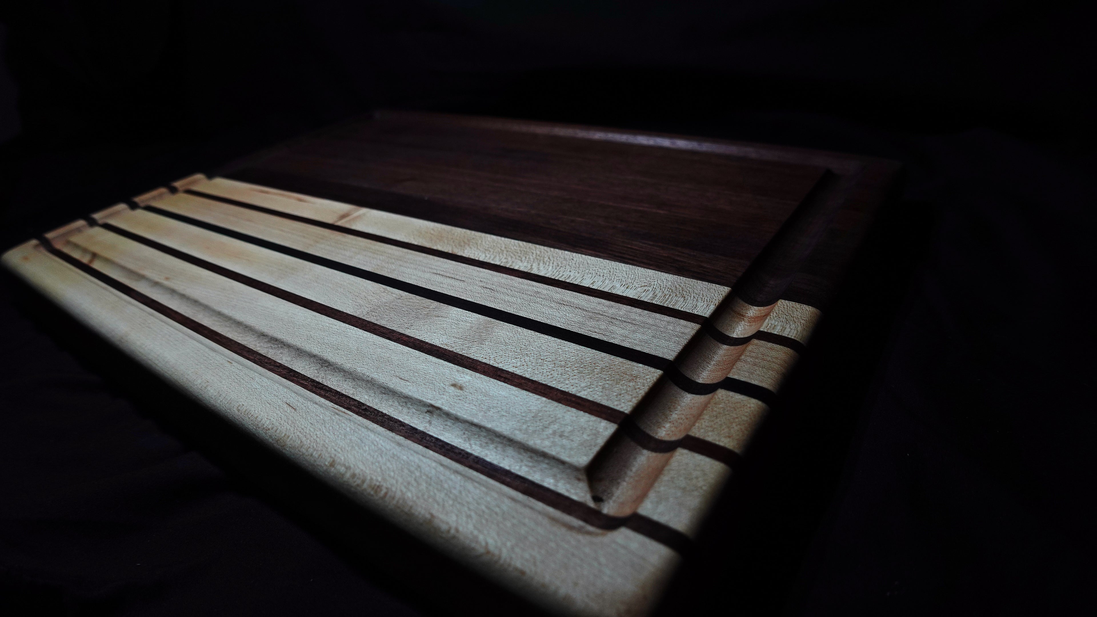 Black Walnut and Maple Cutting Board