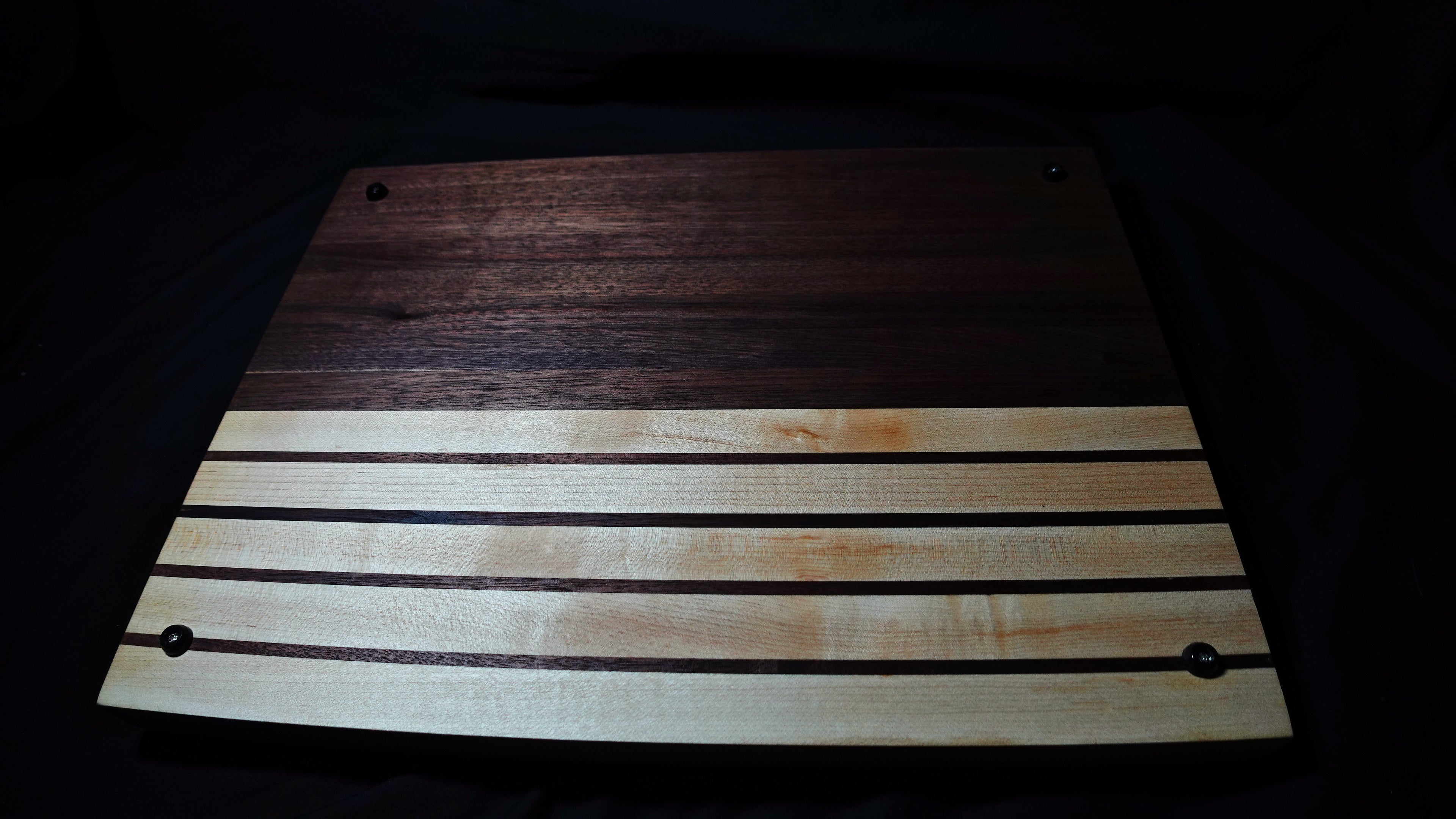 Black Walnut and Maple Cutting Board