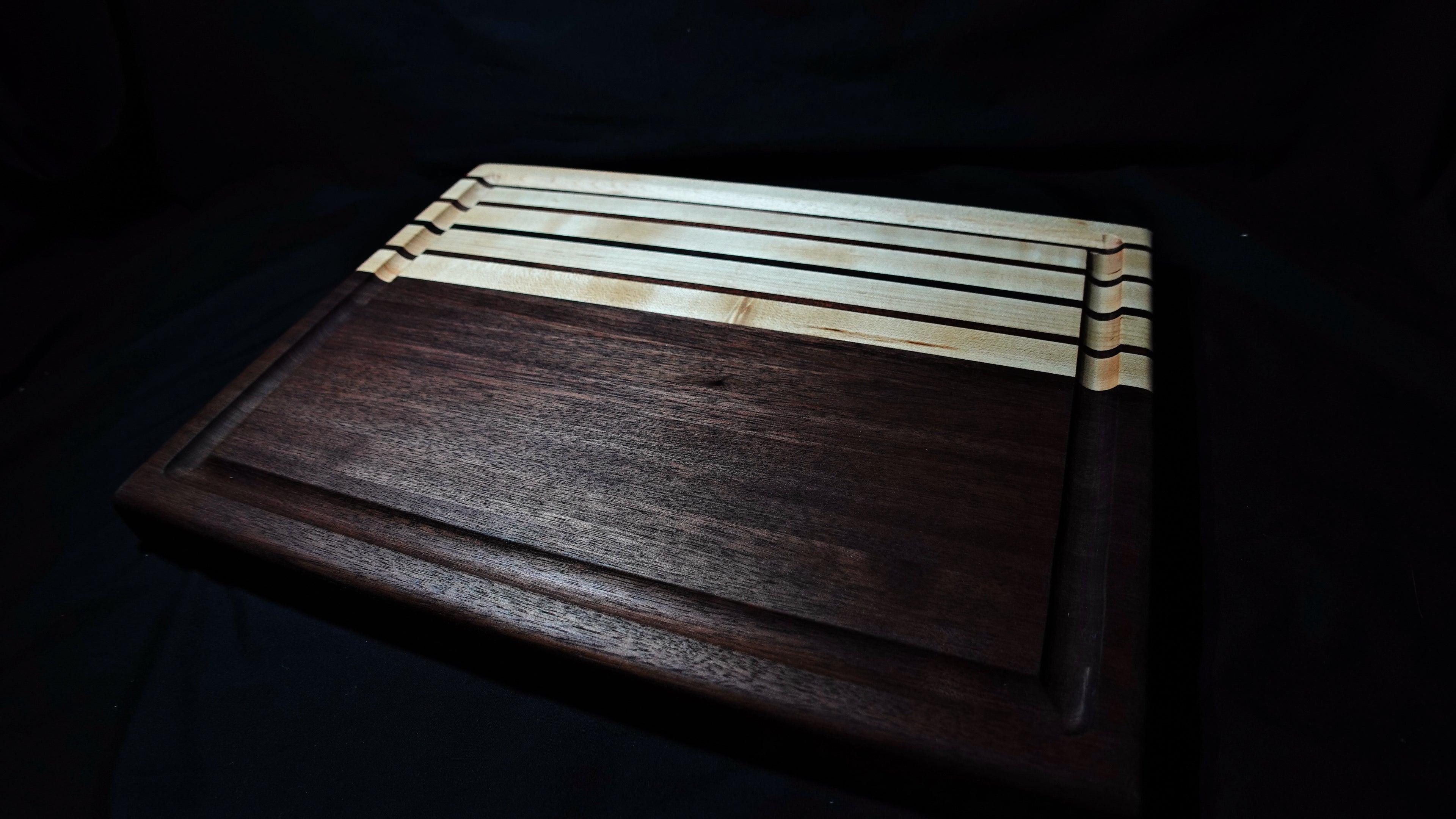 Black Walnut and Maple Cutting Board